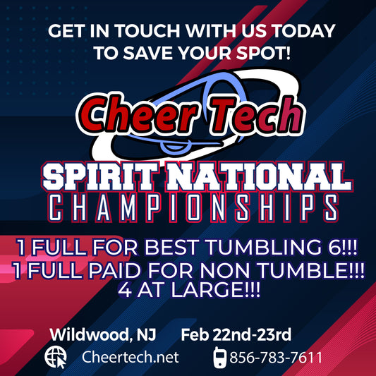 Cheer Tech Spirit Nationals Feb 22-23, 2025